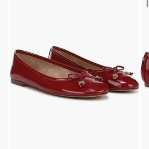 Sam Edelman Red Cherry Patent ballet flats